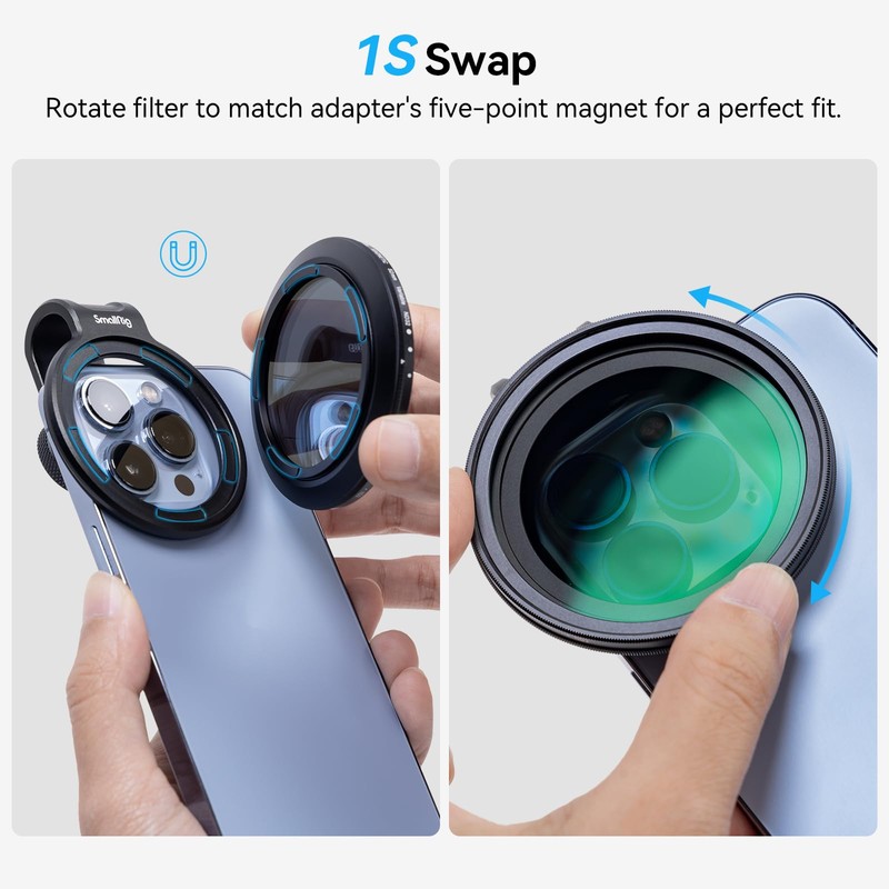 SMALLRIG 52mm Magnetic Variable ND Filter ND2-ND32 (1-5 Stops) No