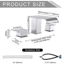 BEIYI 2 Handle Deck Mount Tub Faucet, Roman Bathtub Faucet Set Brushed Nickel High Flow Garden Bath Tub Faucet