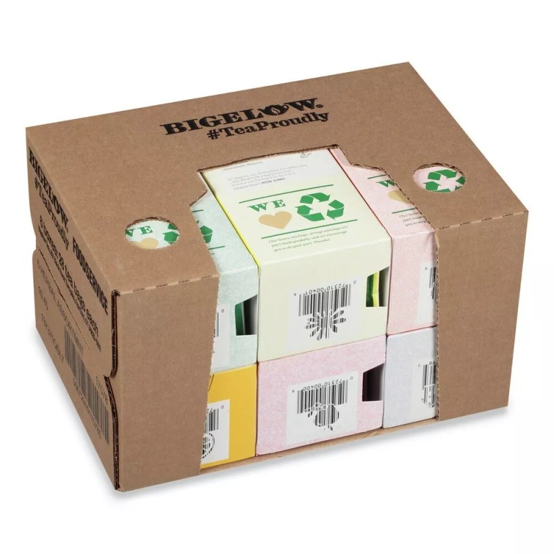 Bigelow 17578 6 Flavors Assorted Tea Packs (168/Carton) New