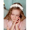 IYOU Prinzessin Hochzeit Haarband Elfenbein Blume Haarreif Party Geburtstag Kommunion