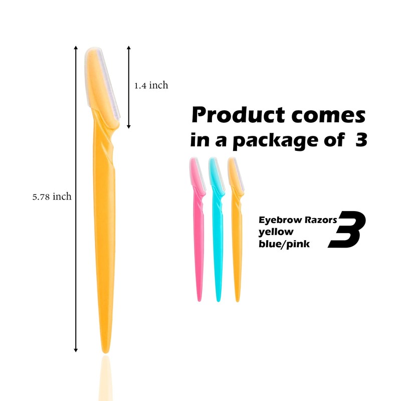 Soft 'N Style Ladies Eyebrow Grooming Razors Shaver Set Pack