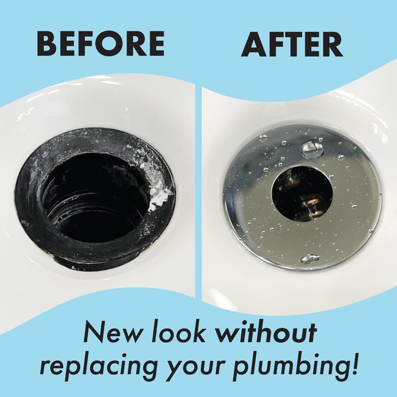 SinkFunnel Sink Drain Strainer for Hair Clog Prevention, 1.1"-1.8" Sink