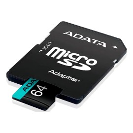Memoria Micro Sdxc 64gb Adata Clase 10 Video 4k V30 A2