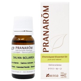 Clary Sage, 0.3 fl oz (10 ml) Middle Notebook, Pranarom Essential Oil (Essential Oil)
