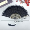 HNJUSR Lace Fan Wedding Fan Bridal Fan Folding Fan Dance