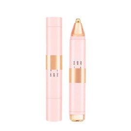 2-in-1 Dual Head Eyebrow Trimmer & Flawless Facial Hair Removal for Women, Painless & Gentle Facial Hair Remover for Brows, Chin, Upper Lip, Cheeks, Type-C Charging for Women