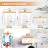 COAZEX 3 Pack Plastic Laundry Pods Container & Dryer Sheet