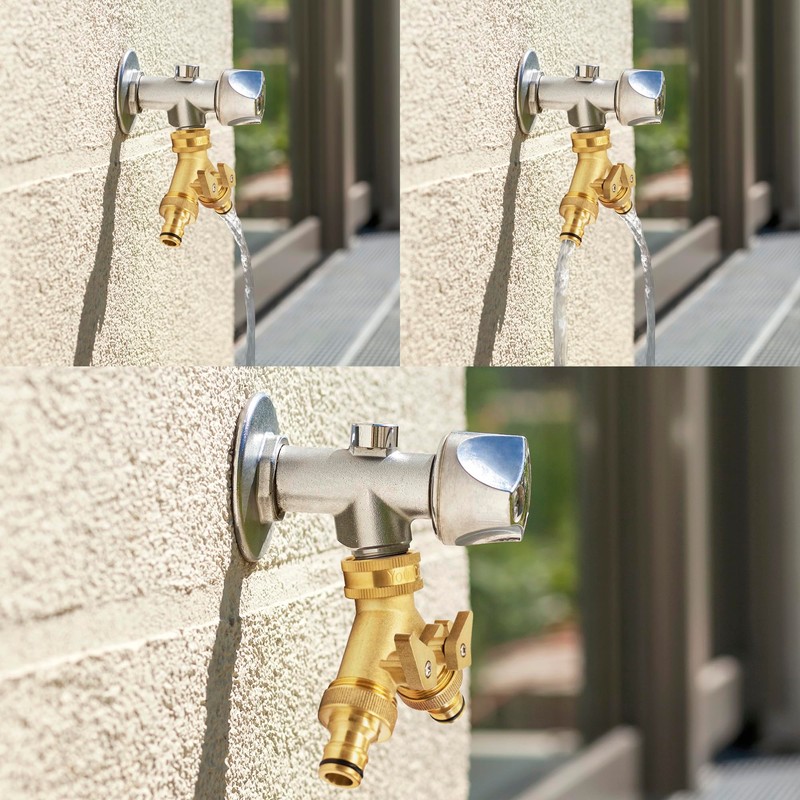 YourCasa Water Distributor Y Splitter 3/4 Inch Brass - Water