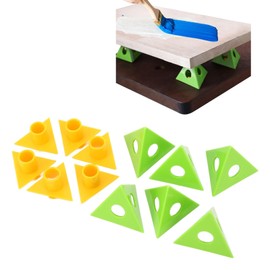Paint Stand, Painters Pyramids Mini Cabinet Paint Holder Removable 6 Set Cone Painting Stands for Cabinet Doors Pyramid Risers