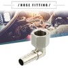 Motoforti Universal Car 90 Degree Brass Fitting Hose Adapter, Hose