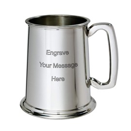 Pewter Tankard Engraveable - New - Boxed, Wentworth Pewter, Wedding, Birthday, Retirement, Sports Trophy, Dad Gift