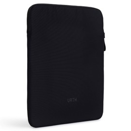 Urth Naos 15” Laptop Padded Sleeve – Weatherproof + Recycled (Black)