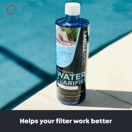 Pool Clarifier Liquid for Fast Acting Cloudy Water Treatment, Swimming Pool Water Clarifier Pool Owners Love, Use Our Clarifier to Keep Your Pool Clear - AquaDoc 32oz
