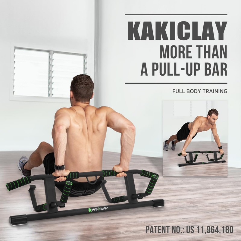 KAKICLAY 2026 Upgrade Multi-Grip Pull Up Bar with Smart Larger
