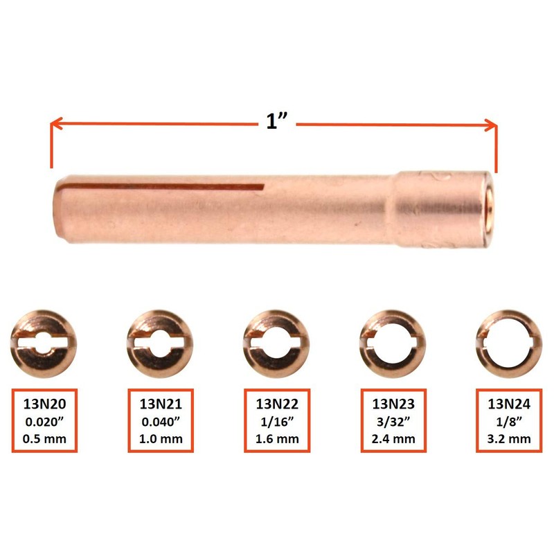 SÜA - Collet for TIG Welding Torches 9/20/25 with Standard