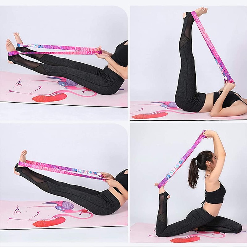2PCS Yoga Mat Strap Belt Adjustable Shoulder Sports Exercise Stretch