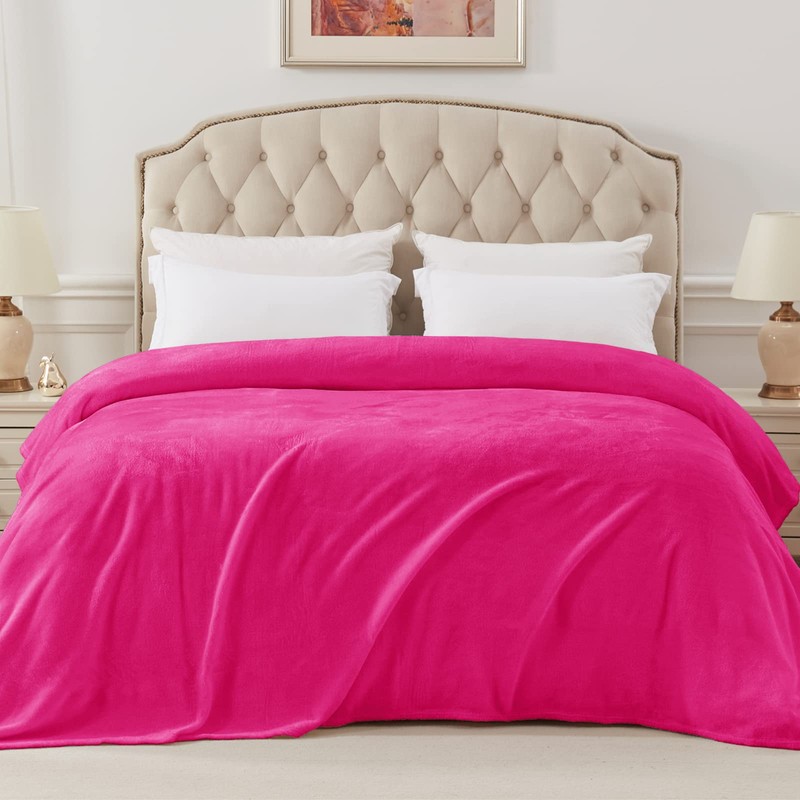 Exclusivo Mezcla Fleece Blanket Queen Size for Bed, Super Soft