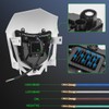 LENJIEMT Dirt Bike LED Headlight with White Bezel, 2000LM Front