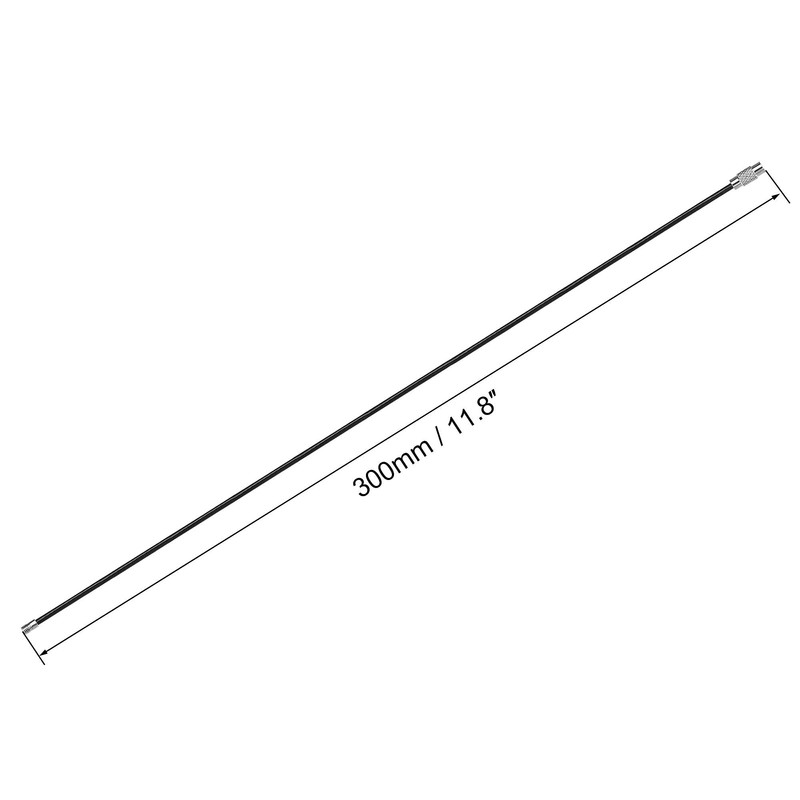 uxcell Wire Keychain 300mm Length Key Ring Loop Cable for