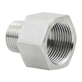 Beduan Stainless Steel Thread Adapter G 1/2" Female to NPT 1/2" Male Pipe BSP to NPT Converter