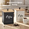 LUKMILEE Airtight Coffee Canister-Coffee Container, Airtight 40 oz Large Iron