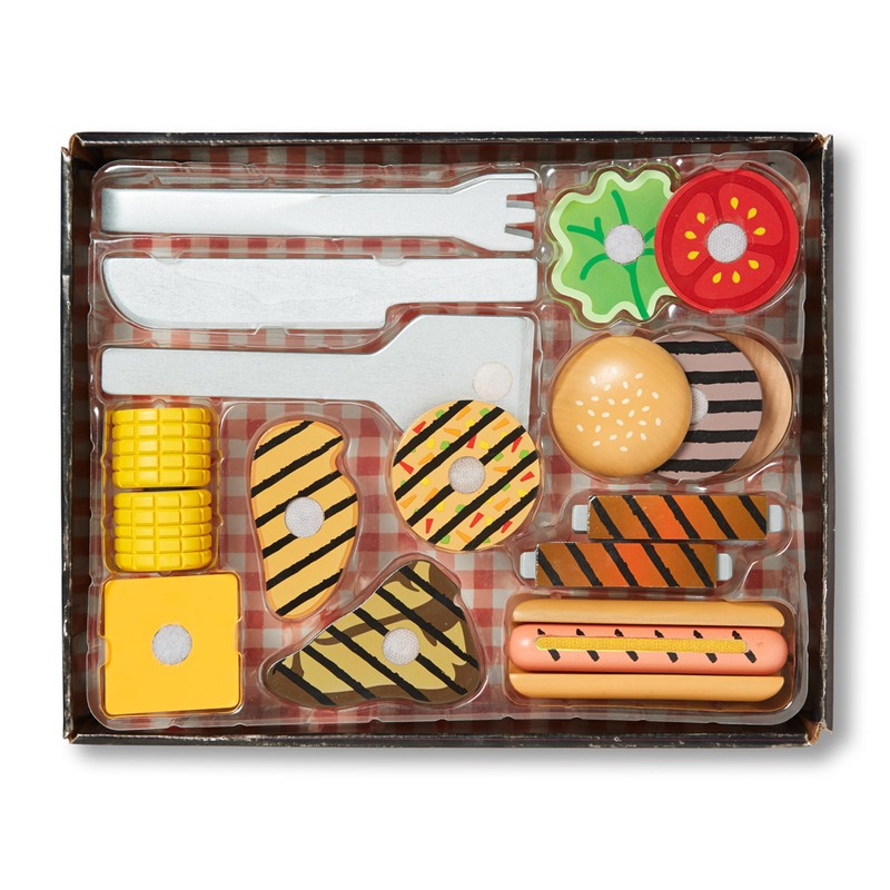 Melissa & Doug Grill and Serve BBQ Set with Pretend