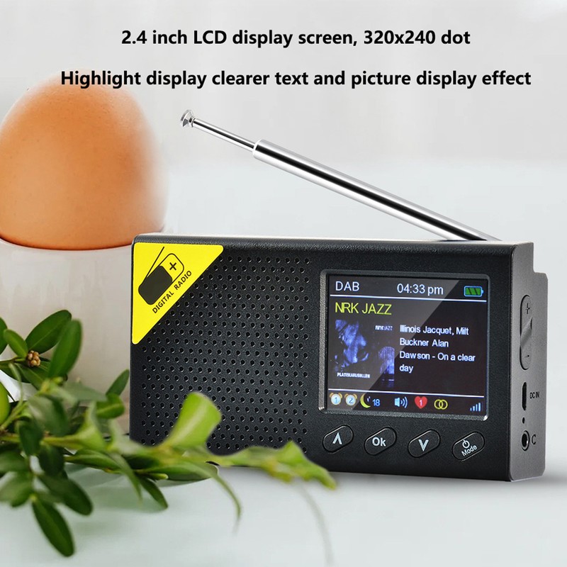 Portable Home Using Digital Radio for DAB 2.4 Inch LCD