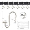 Gracelife Shower Curtain Decorative Hook Modern Square T Bar Shape