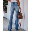 Womens High Waisted Jeans Flare Stretch Boyfriend Bootcut Casual Denim