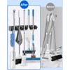 AceMining Broom Holder Wall Mounted, 5 Holders and 6 Hooks