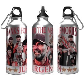 Partisan Liverpool Bottle Klopp Thanks for the Memories 2-Lid Aluminium 600ml Silver