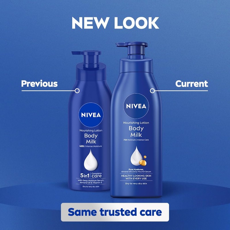 Nivea Nourishing Lotion Body Milk Richly Caring For Very Dry