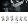 1:18 Gear Ratio Guitar Tuners Knob Enclosed Robust Silver Electric