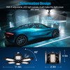 TANBABY 2 Pack Motion Sensor Garage Light, Total 30000LM Deformable