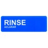 Alpine Industries Wash, Rinse, Sanitize Signage - 3 Compartment Commercial