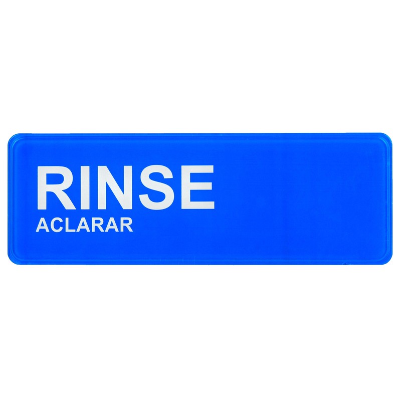Alpine Industries Wash, Rinse, Sanitize Signage - 3 Compartment Commercial