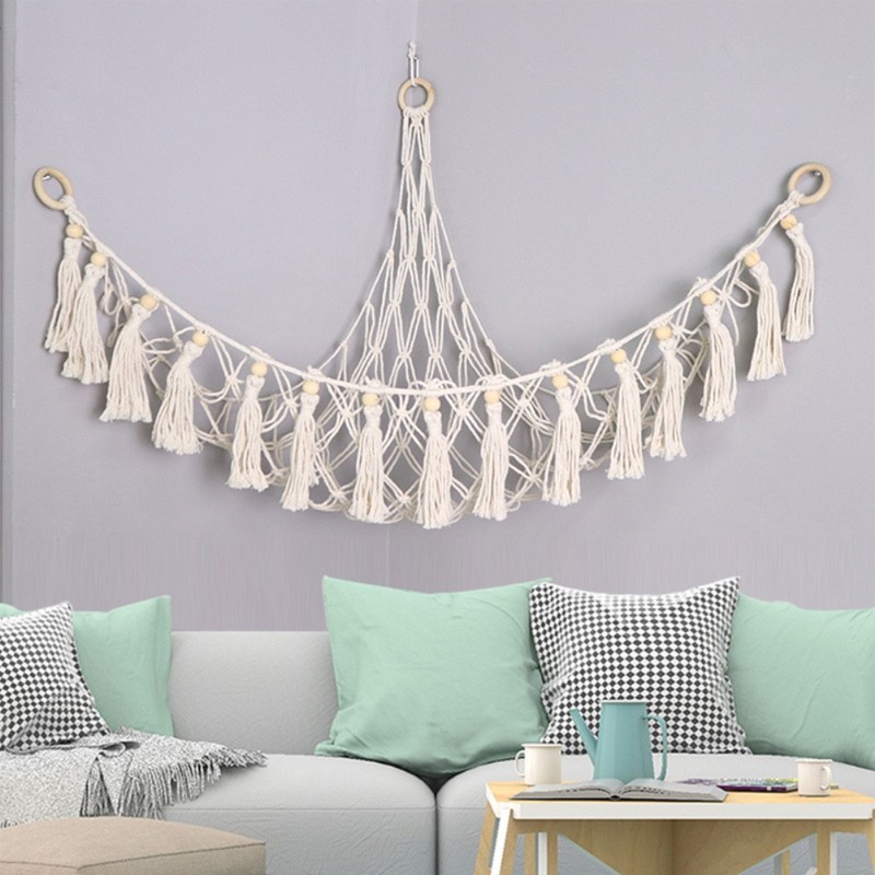 Stuffed Animal Hammock Toy Storage Hammock Net Wall Sling Mesh