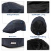 parte superior-EX L/XL/XXL - Gorra plana impermeable para hombre, estilo