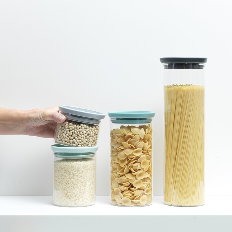 Brabantia Jar Stackable Glass, 1.9 L