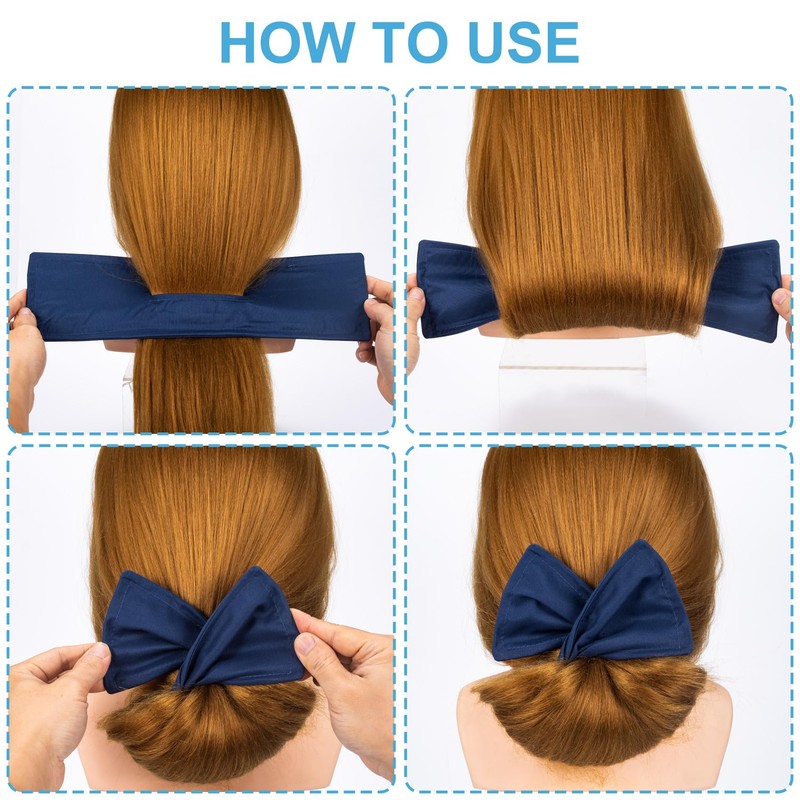 CustomyLife 6pcs Deft Hair Bun Shaper for Women, Non-Slip Twist