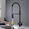 GICASA Kitchen Faucet with Temperature Digital Display, Solid Brass Kitchen