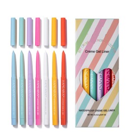 KARLOR Colorful Eyeliner Pen Set, 6 Pieces Colored Eye liner Pencil Matte Waterproof Creamy Eye Shadow Pencil Ultra-Fine Gel Pen Long-Lasting Eye Makeup Macaron Color
