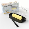 Butter Dishes with Lid for Countertop Refrigerator, Plastic Butter Dish