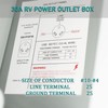 X-Haibei 30 Amp RV Power Outlet Box 125 Volt, NEMA