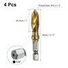 sourcing map 4pcs Combination Drill and Tap Bits Metric M10