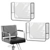 2Pcs Salon Chair Cover Protectors,Clear Hairdressing Chair Back Covers