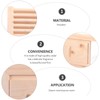 Mikikit Wooden Rectangle Air Vent, Sauna Air Vent, Adjustable Sauna