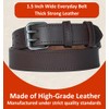 Full Grain Leather Double Prong Belt - 12-13 oz Heavy