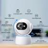 360° WiFi Indoor Security Camera, 3MP, Night Vision, Motion Detection,