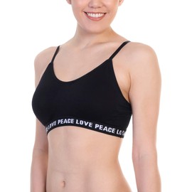 Angelina Women's Seamless Wire-Free Bralette Adjustable Straps (6PK), SE956_S-M